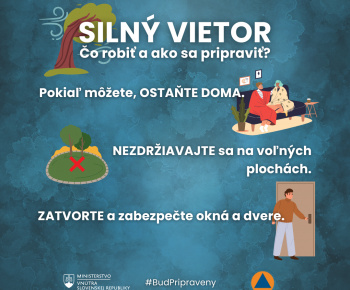 Aktuality / Odporúčania civilnej ochrany- dažde, povodne, vietor, zosuv pôdy - foto