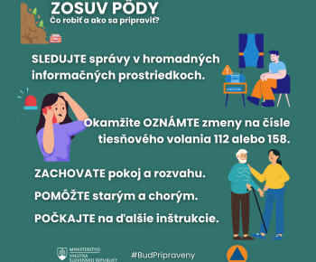 Aktuality / Odporúčania civilnej ochrany- dažde, povodne, vietor, zosuv pôdy - foto