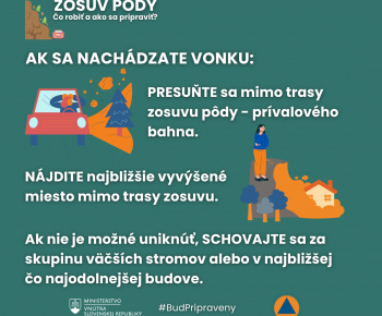 Aktuality / Odporúčania civilnej ochrany- dažde, povodne, vietor, zosuv pôdy - foto