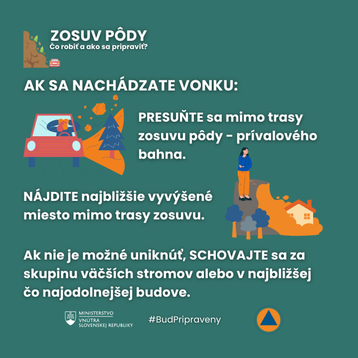 Odporúčania civilnej ochrany- dažde, povodne, vietor, zosuv pôdy